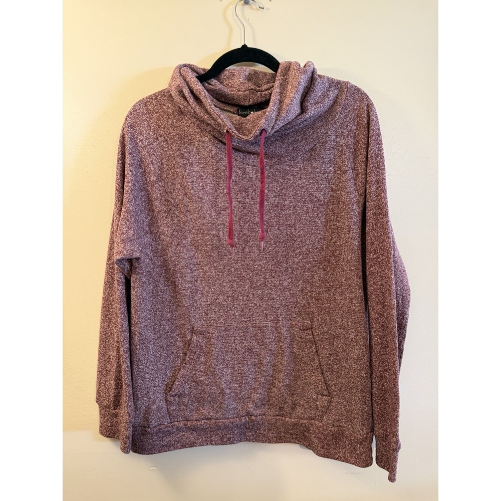 Derek Heart Cowlneck Pullover Sweatshirt Size L